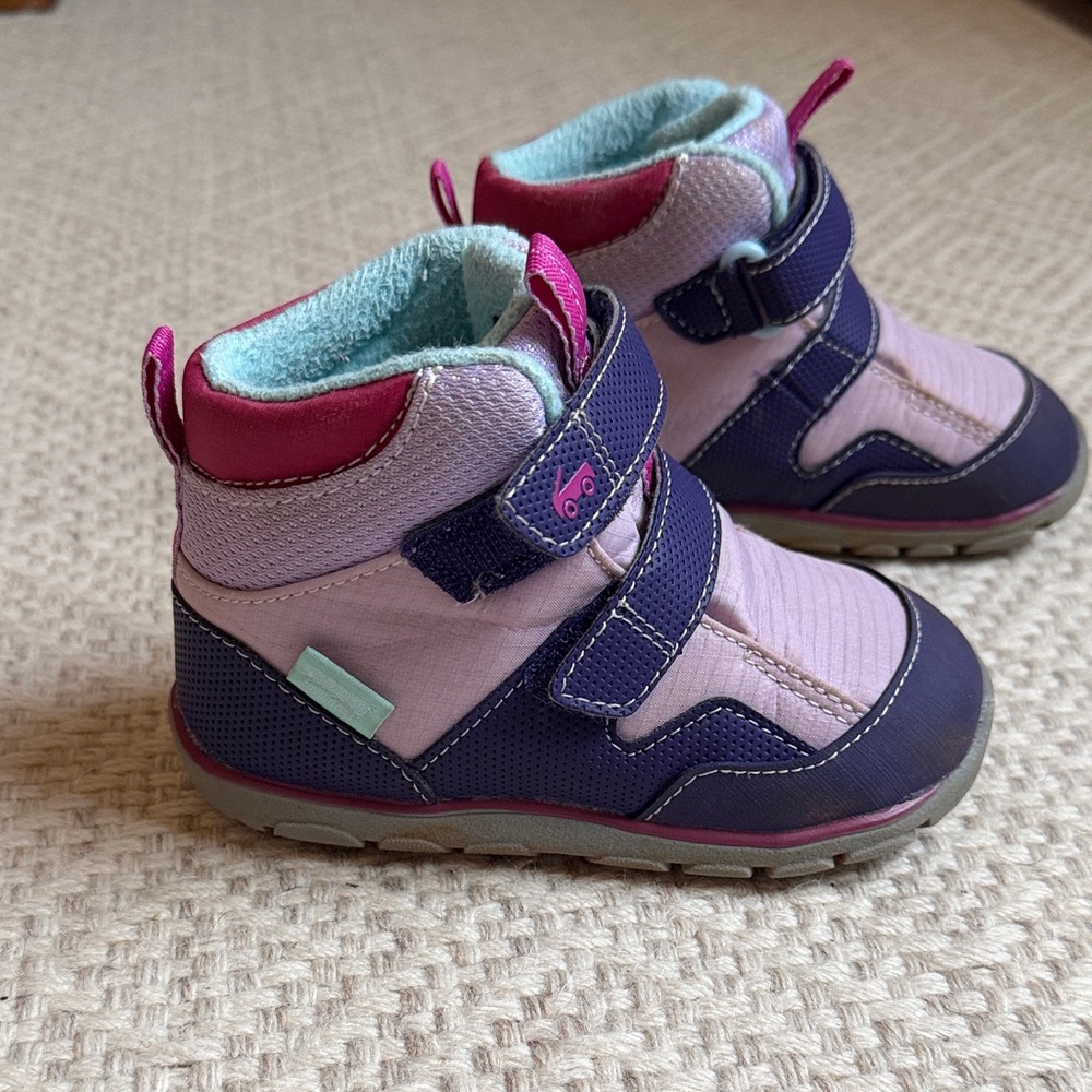 See Kai Run Kids Snow and Winter Boots in Purple and Pink - Picture 2 of 4